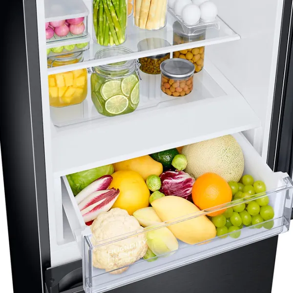 Frigider Samsung RB34C600EBN/EF cu congelator jos 344 l / 185.3 cm / Black photo 9