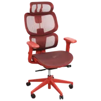 Fotoliu de birou DecoPrim Gomez  Plasă acrilică/ Red 