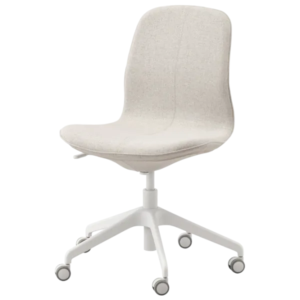 Fotoliu de birou Ikea Langfjall/Gunnared Stofă/ Light Beige White photo 1