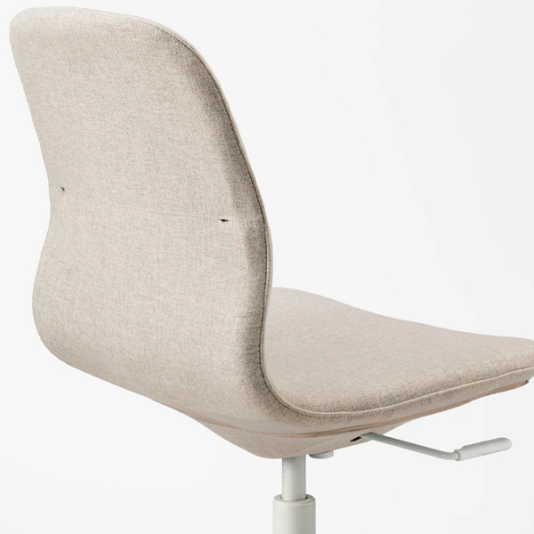 Fotoliu de birou Ikea Langfjall/Gunnared Stofă/ Light Beige White photo 3