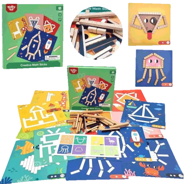 Puzzle Tooky Toy Creative Stick 3+/ Количество деталей: 49 photo 4