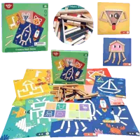 Puzzle Tooky Toy Creative Stick 3+/ Количество деталей: 49 photo 3