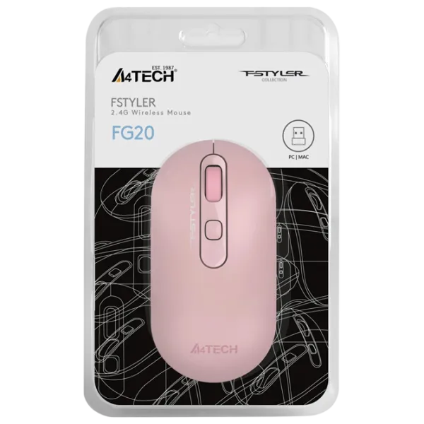 Mouse A4Tech FG20 Pink photo 6