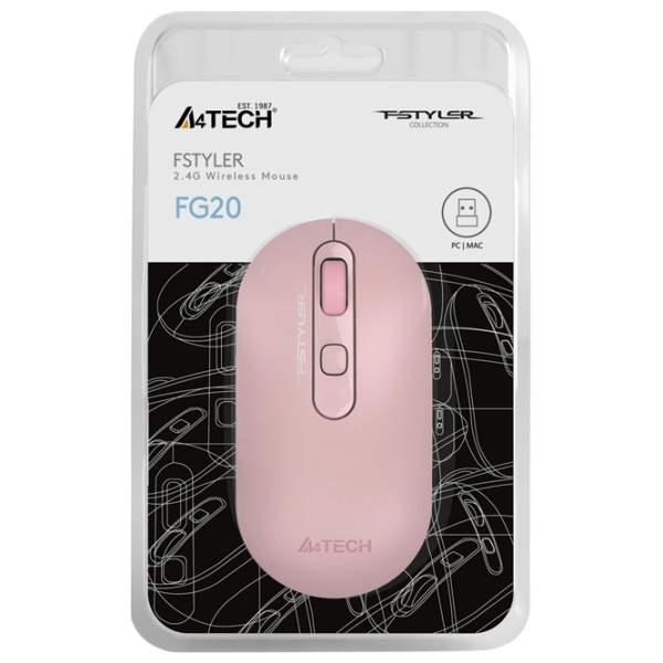 Mouse A4Tech FG20 Pink photo 6