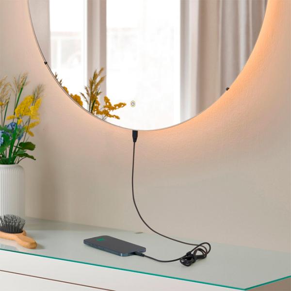 Зеркало для ванной Ikea Skejsel Пластик / Круглая photo 5 Зеркало для ванной Ikea Skejsel Пластик / Круглая photo 5