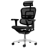 Fotoliu de birou ART Ergohuman Ultra Pânză, plasă acrilică/ Black White