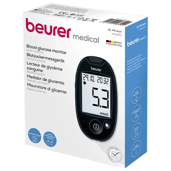 Glucometru Beurer GL44  Black photo 5