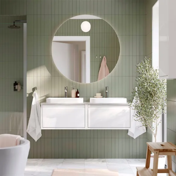 Зеркало для ванной Ikea Faxalven Пластик / Круглая photo 4 Зеркало для ванной Ikea Faxalven Пластик / Круглая photo 4