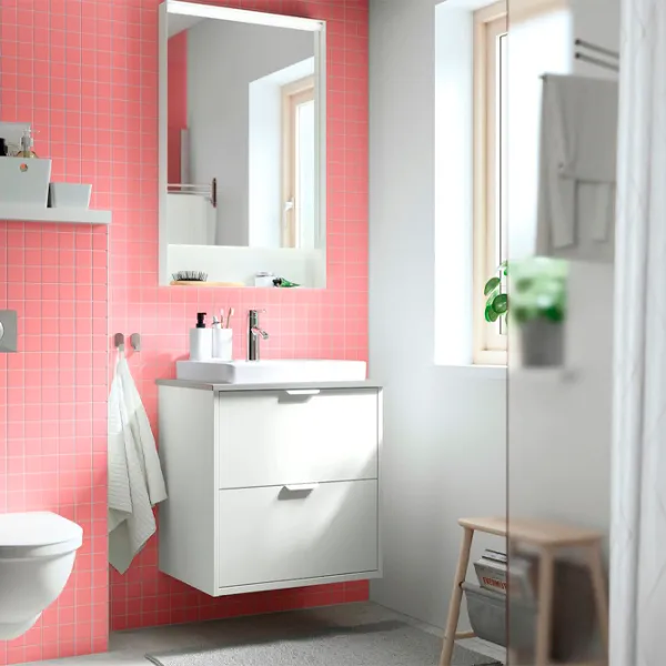 Зеркало для ванной Ikea Faxalven Сталь / Прямоугольная photo 2 Зеркало для ванной Ikea Faxalven Сталь / Прямоугольная photo 2