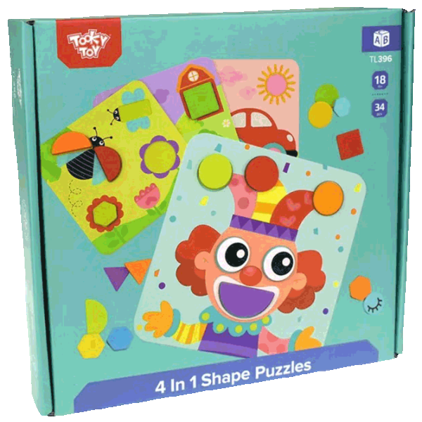 Puzzle Tooky Toy 57271 1.5+/ Количество деталей: 34 photo 1