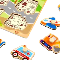 Puzzle Tooky Toy Transport 3+/ Количество деталей: 9 photo 2