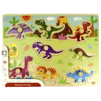 Puzzle Tooky Toy Dinosaur 3+/ Numărul de piese: 8