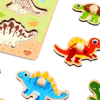Puzzle Tooky Toy Dinosaur 3+/ Количество деталей: 8 photo 2