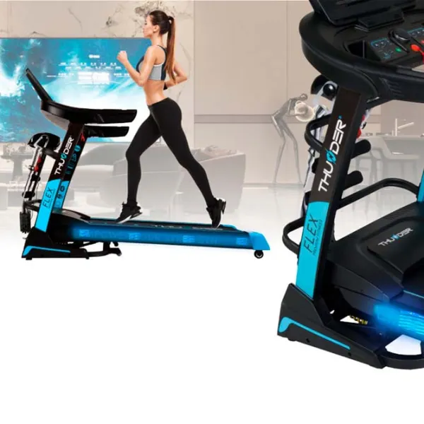 Bandă de alergat Thunder FLEX-DS-TFT 20 km/h / 180 kg / Black photo 2 Bandă de alergat Thunder FLEX-DS-TFT 20 km/h / 180 kg / Black photo 2
