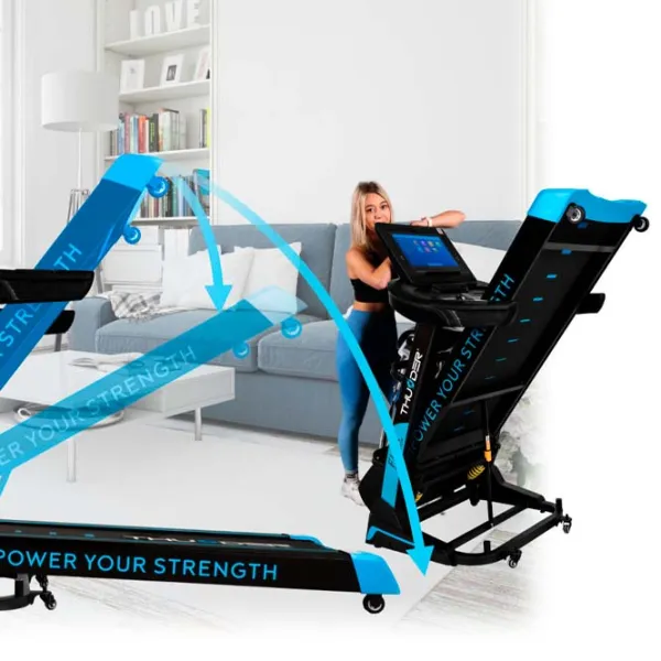 Bandă de alergat Thunder FLEX-DS-TFT 20 km/h / 180 kg / Black photo 4 Bandă de alergat Thunder FLEX-DS-TFT 20 km/h / 180 kg / Black photo 4