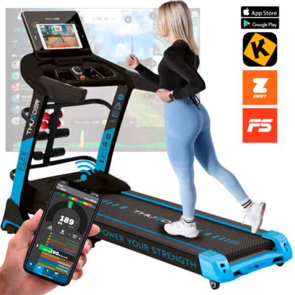 Bandă de alergat Thunder FLEX-DS-TFT 20 km/h / 180 kg / Black photo 5 Bandă de alergat Thunder FLEX-DS-TFT 20 km/h / 180 kg / Black photo 5