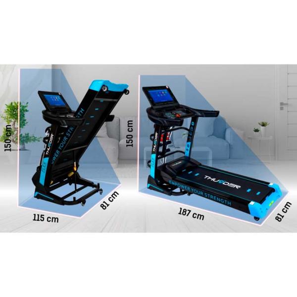 Bandă de alergat Thunder FLEX-DS-TFT 20 km/h / 180 kg / Black photo 6 Bandă de alergat Thunder FLEX-DS-TFT 20 km/h / 180 kg / Black photo 6
