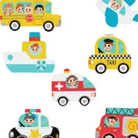 Puzzle Tooky Toy Transport 1+/ Количество деталей: 7 photo 2
