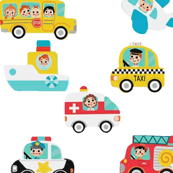 Puzzle Tooky Toy Transport 1+/ Numărul de piese: 7 photo 3