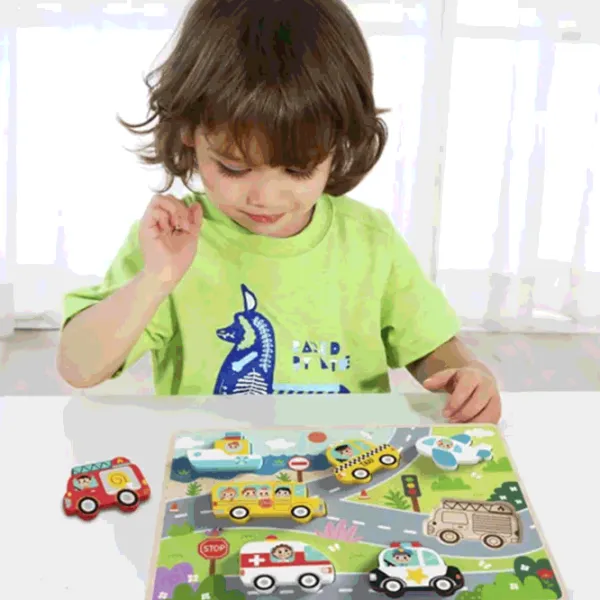 Puzzle Tooky Toy Transport 1+/ Numărul de piese: 7 photo 5