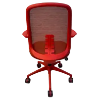 Fotoliu de birou ART Como-DHX2 Plasă acrilică/ Red Black photo 5