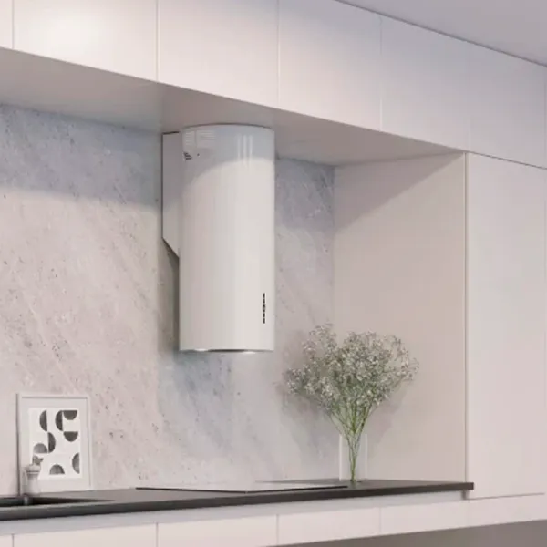 Hotă Backer Nona ELB W8035 Insulă/ White/ Gray photo 5