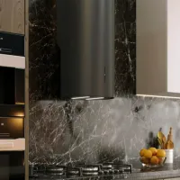 Hotă Backer Nona MLW W8039 Insulă/ Black/ Gray photo 3