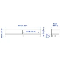 Тумба под телевизор Ikea Lack 36 x 160 x 35см / ДСП photo 2