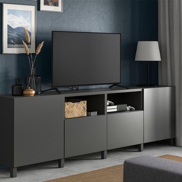 Тумба под телевизор Ikea Besta 74 x 240 x 42см / ДСП photo 2 Тумба под телевизор Ikea Besta 74 x 240 x 42см / ДСП photo 2