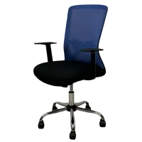 Офисное кресло ART Smart-215 OC Акриловая сетка/ Синий Черный
