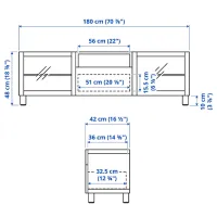 Comodă TV Ikea Besta 48 x 180 x 42 / PAL photo 2