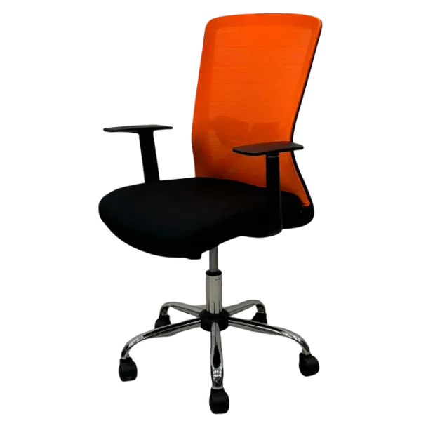 Офисное кресло ART Smart-215 OC Акриловая сетка/ Оранжевый Хром photo 1