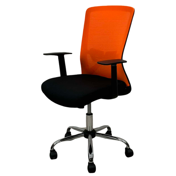 Офисное кресло ART Smart-215 OC Акриловая сетка/ Оранжевый Хром photo 1