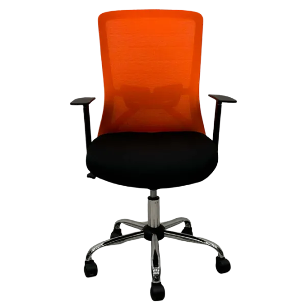 Офисное кресло ART Smart-215 OC Акриловая сетка/ Оранжевый Хром photo 2