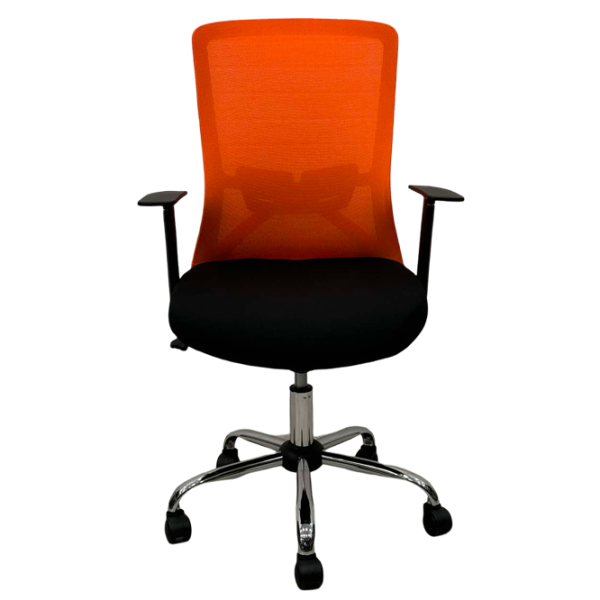 Офисное кресло ART Smart-215 OC Акриловая сетка/ Оранжевый Хром photo 2
