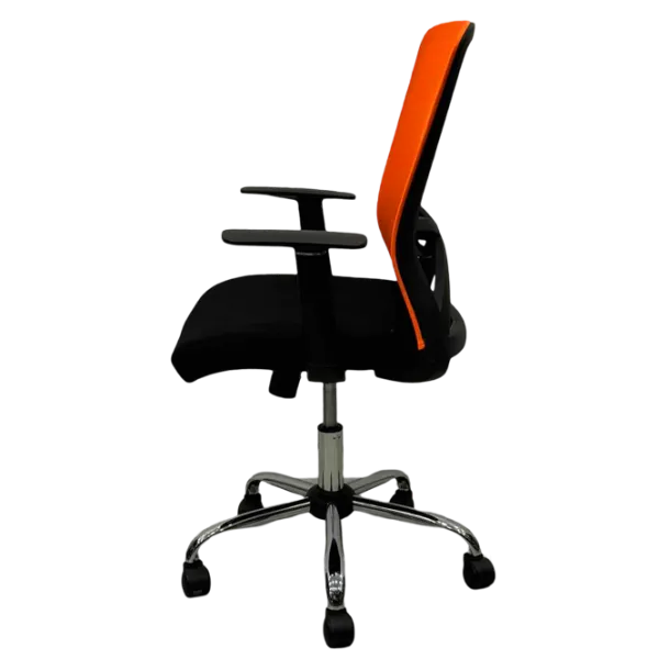 Офисное кресло ART Smart-215 OC Акриловая сетка/ Оранжевый Хром photo 3