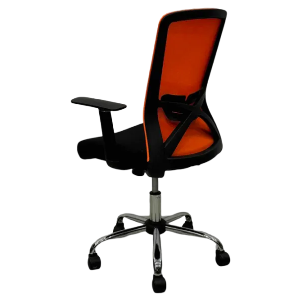Офисное кресло ART Smart-215 OC Акриловая сетка/ Оранжевый Хром photo 4