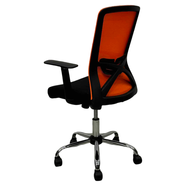 Офисное кресло ART Smart-215 OC Акриловая сетка/ Оранжевый Хром photo 4