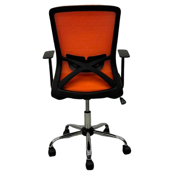 Офисное кресло ART Smart-215 OC Акриловая сетка/ Оранжевый Хром photo 5