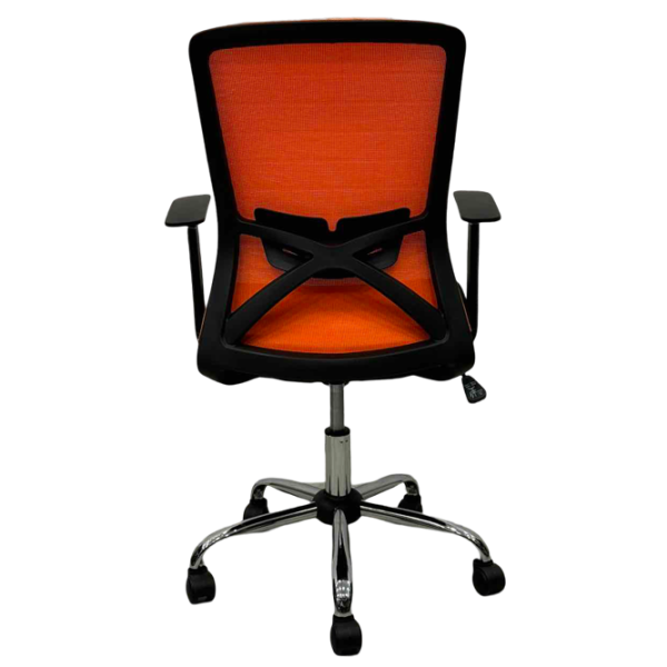 Офисное кресло ART Smart-215 OC Акриловая сетка/ Оранжевый Хром photo 5
