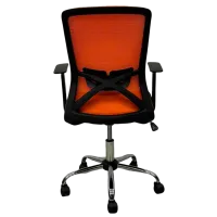 Офисное кресло ART Smart-215 OC Акриловая сетка/ Оранжевый Хром photo 5