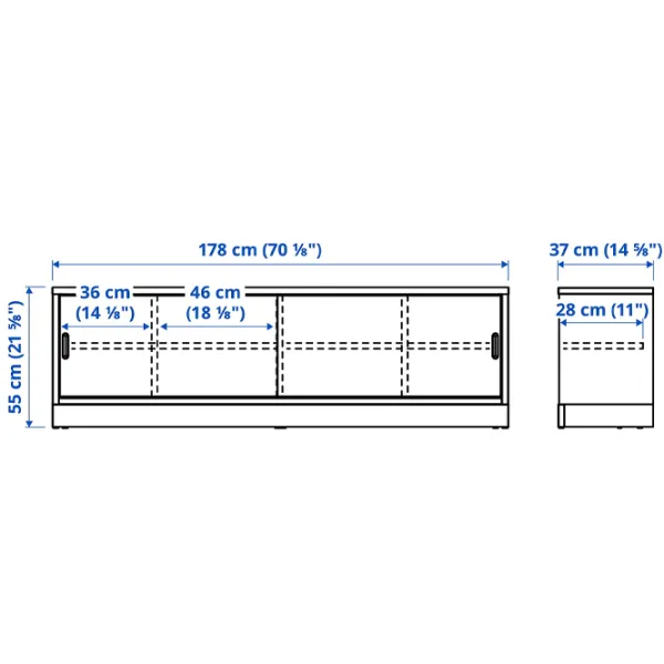 Comodă TV Ikea Tonstad 55 x 178 x 37 / PAL photo 2 Comodă TV Ikea Tonstad 55 x 178 x 37 / PAL photo 2