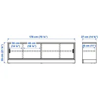 Тумба под телевизор Ikea Tonstad 55 x 178 x 37см / ДСП photo 2