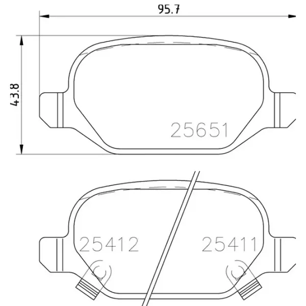 Тормозные колодки Brembo P 23 151 Задние / Дисковые  photo 2 Тормозные колодки Brembo P 23 151 Задние / Дисковые  photo 2