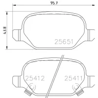 Plăcuțe de frână Brembo P 23 151 Spate / Disk photo 2