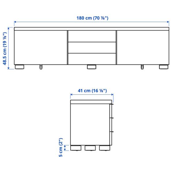 Comodă TV Ikea Besta Burs 49 x 180 x 41 / PAL photo 2