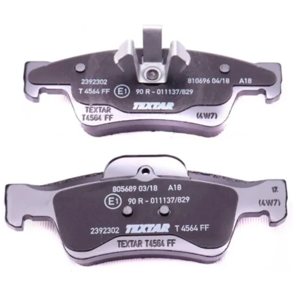 Тормозные колодки Textar 2392302 Задние / Дисковые  photo 2 Тормозные колодки Textar 2392302 Задние / Дисковые  photo 2