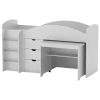 Детская кровать KompaniT Universal  / ЛДСП / Белый