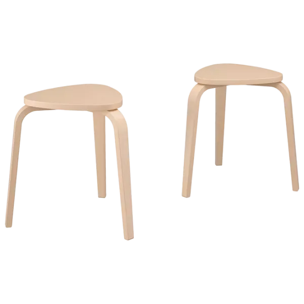 Taburetă Ikea Kyrre Lemn natural photo 1