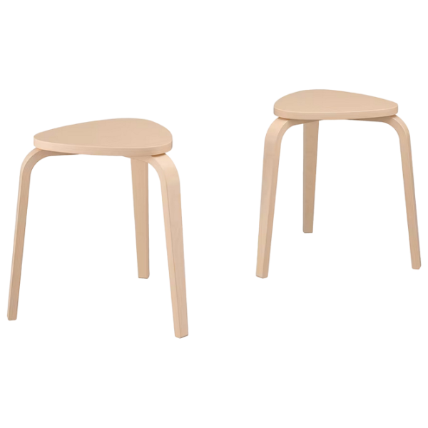 Taburetă Ikea Kyrre Lemn natural photo 1